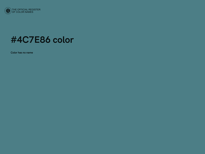 #4C7E86 color image