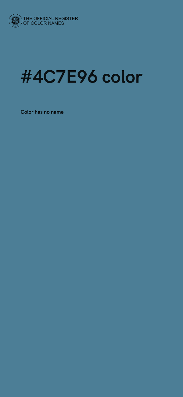 #4C7E96 color image