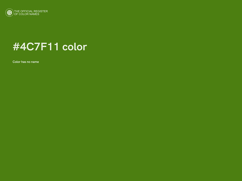 #4C7F11 color image