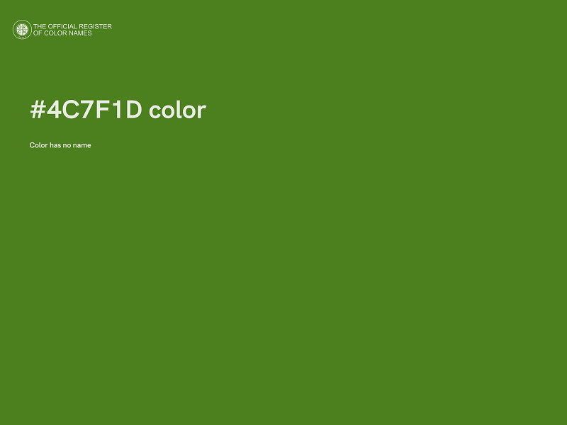 #4C7F1D color image