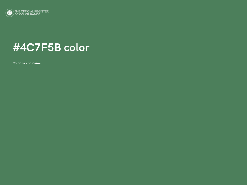 #4C7F5B color image