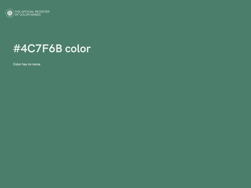 #4C7F6B color image