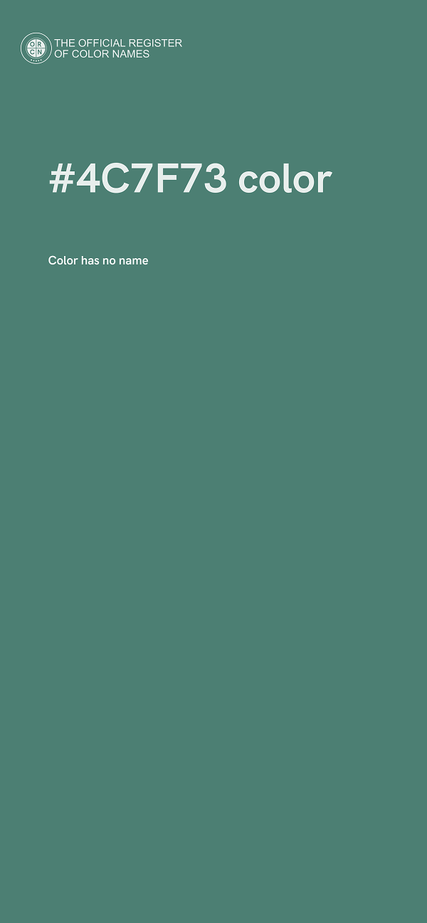 #4C7F73 color image