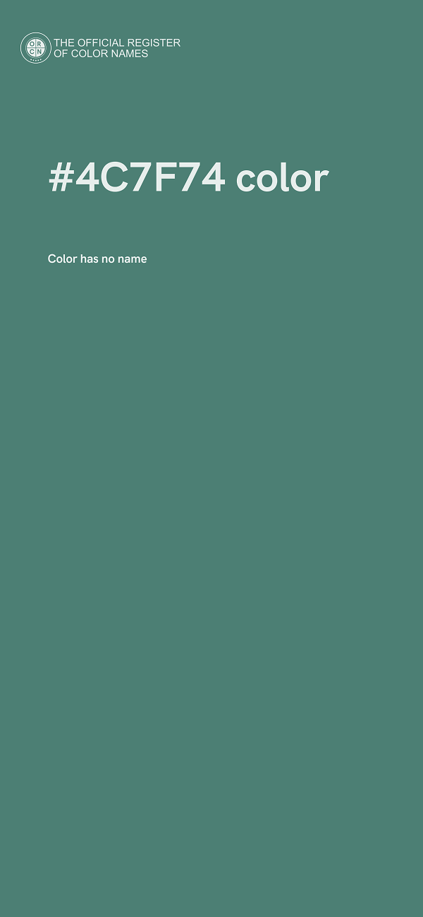 #4C7F74 color image