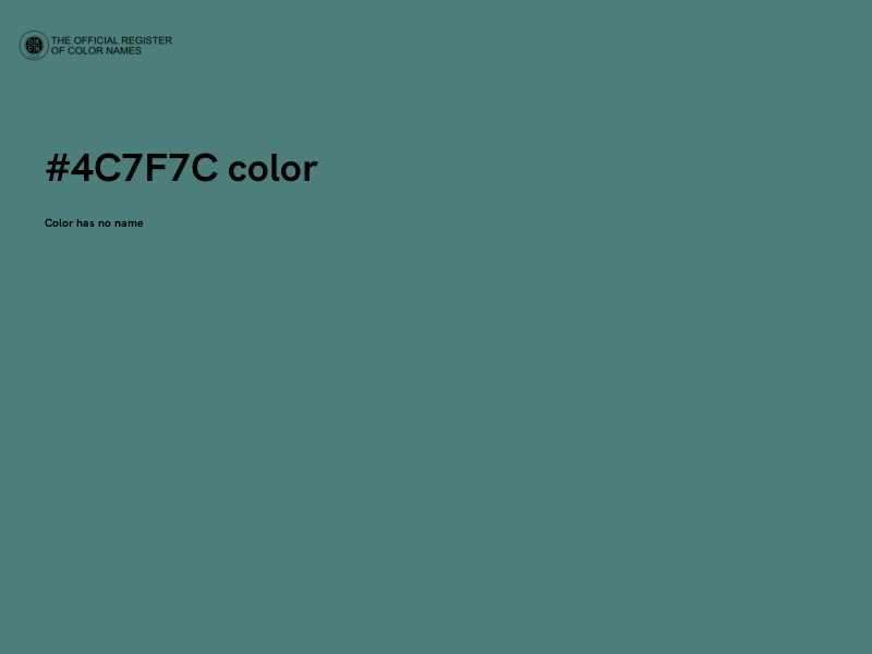 #4C7F7C color image