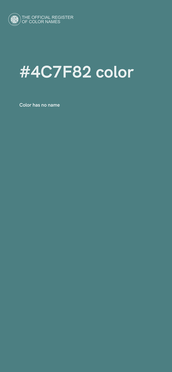 #4C7F82 color image