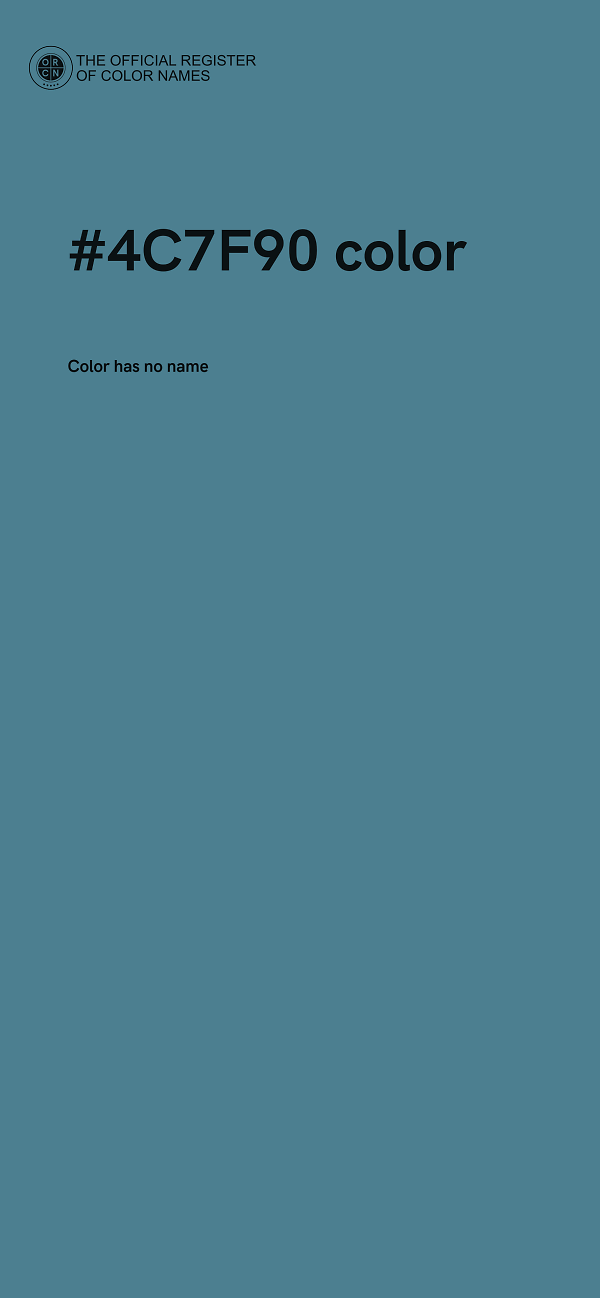 #4C7F90 color image
