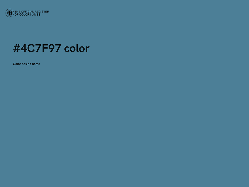 #4C7F97 color image