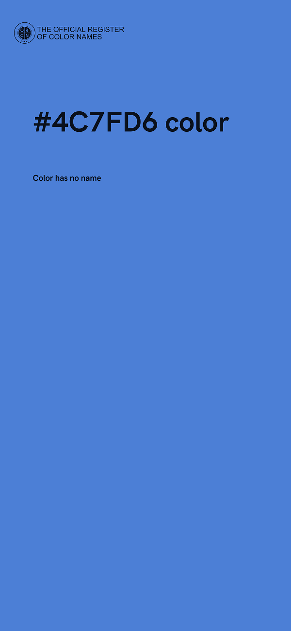 #4C7FD6 color image