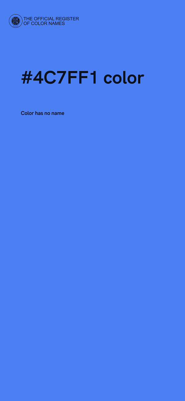 #4C7FF1 color image