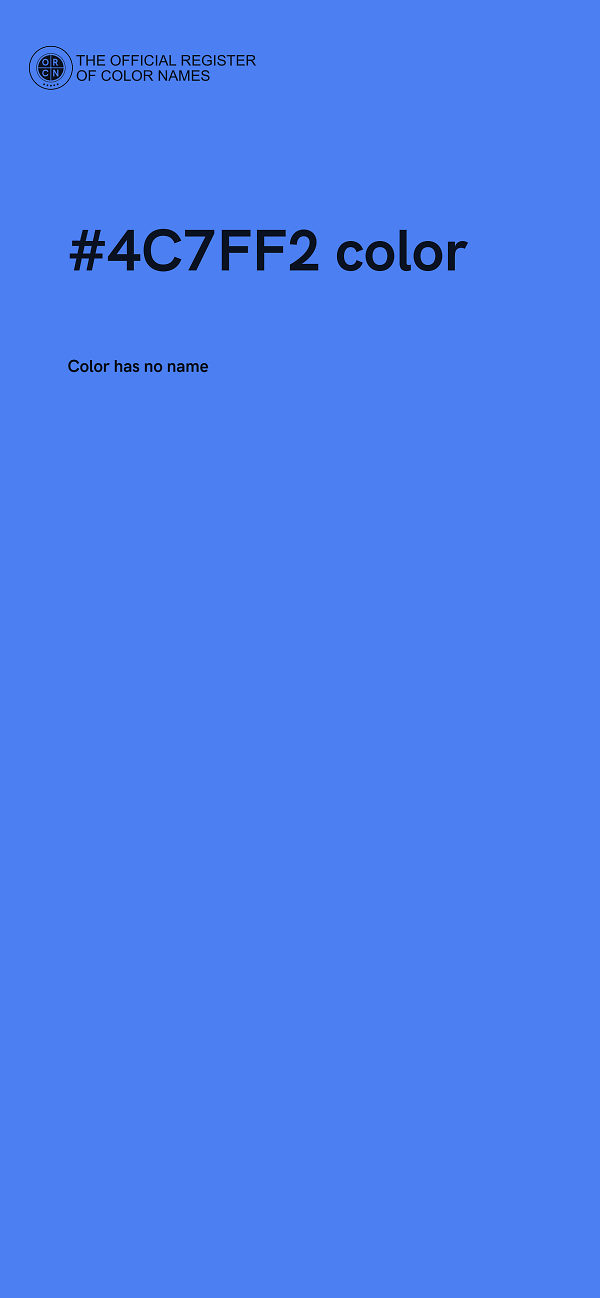 #4C7FF2 color image