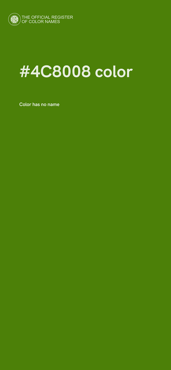 #4C8008 color image