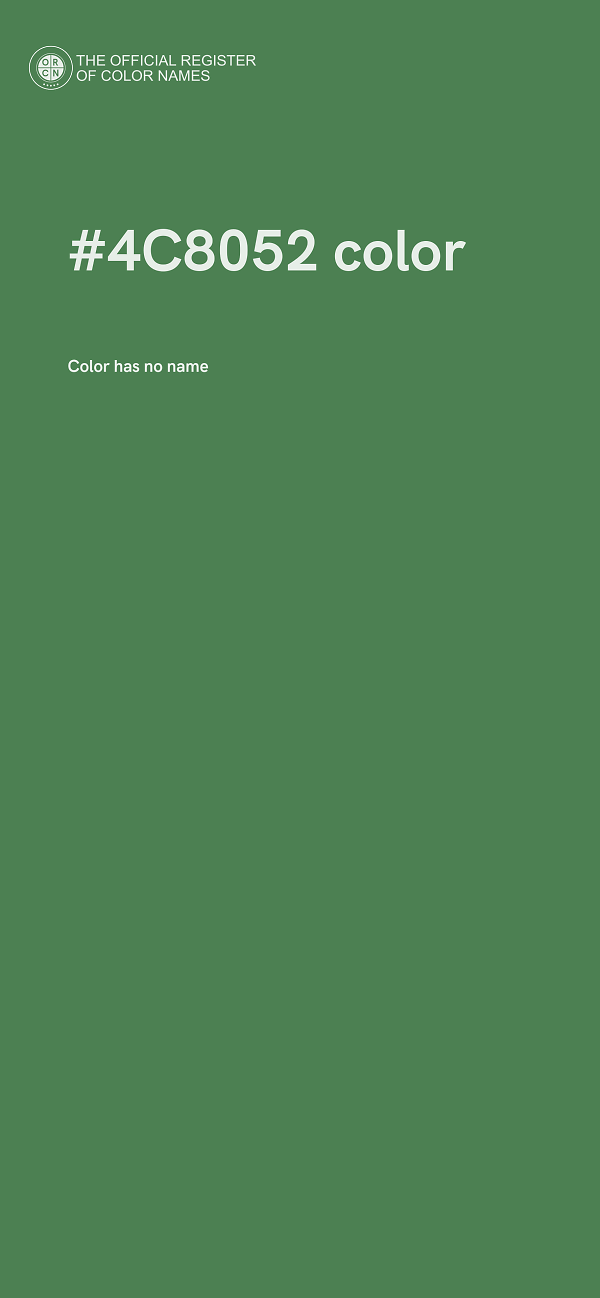 #4C8052 color image