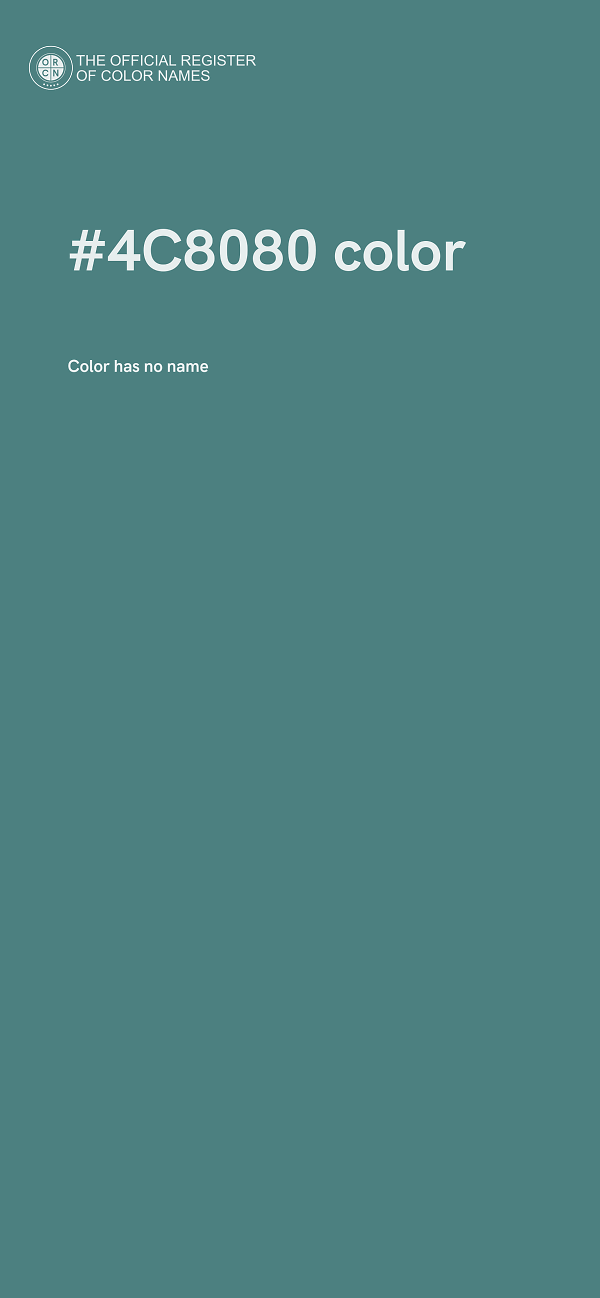 #4C8080 color image