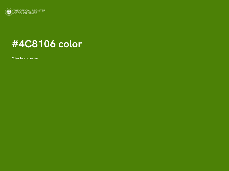 #4C8106 color image