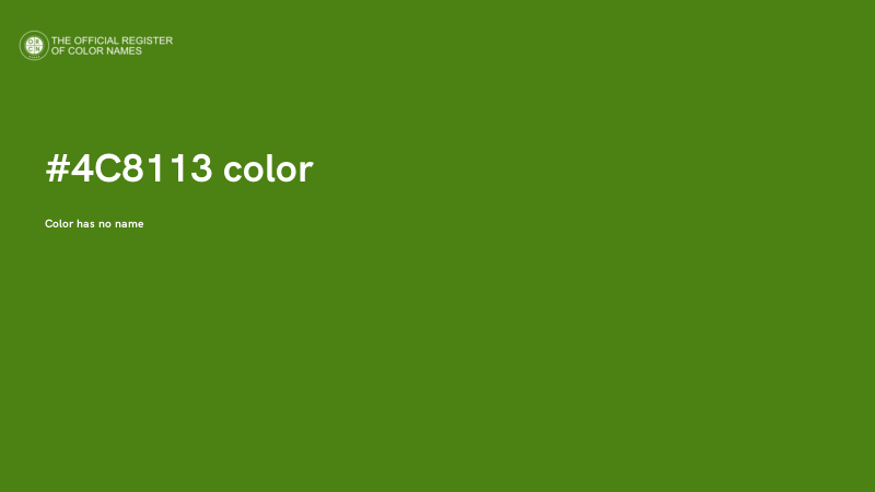 #4C8113 color image
