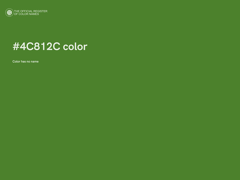 #4C812C color image