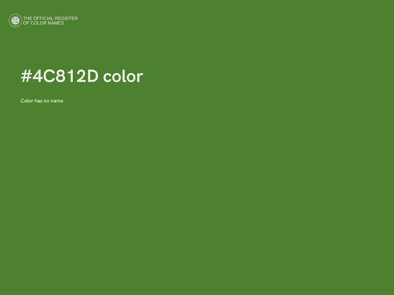 #4C812D color image