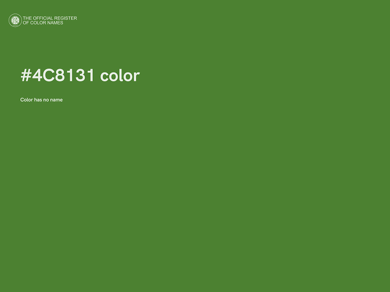 #4C8131 color image