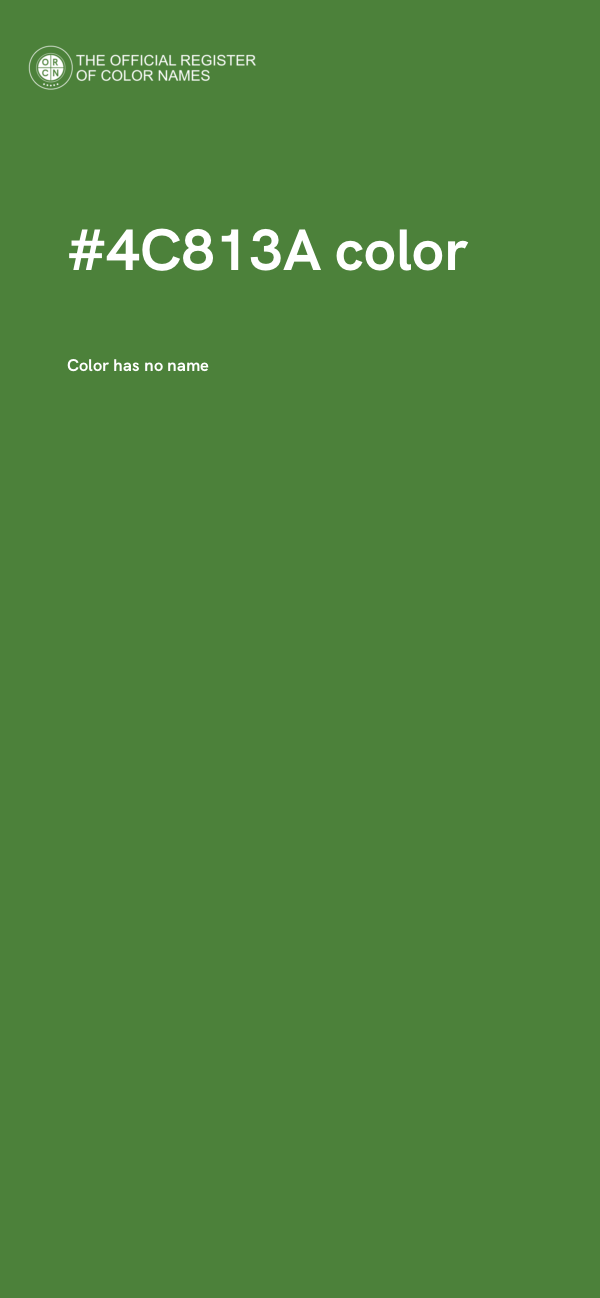 #4C813A color image