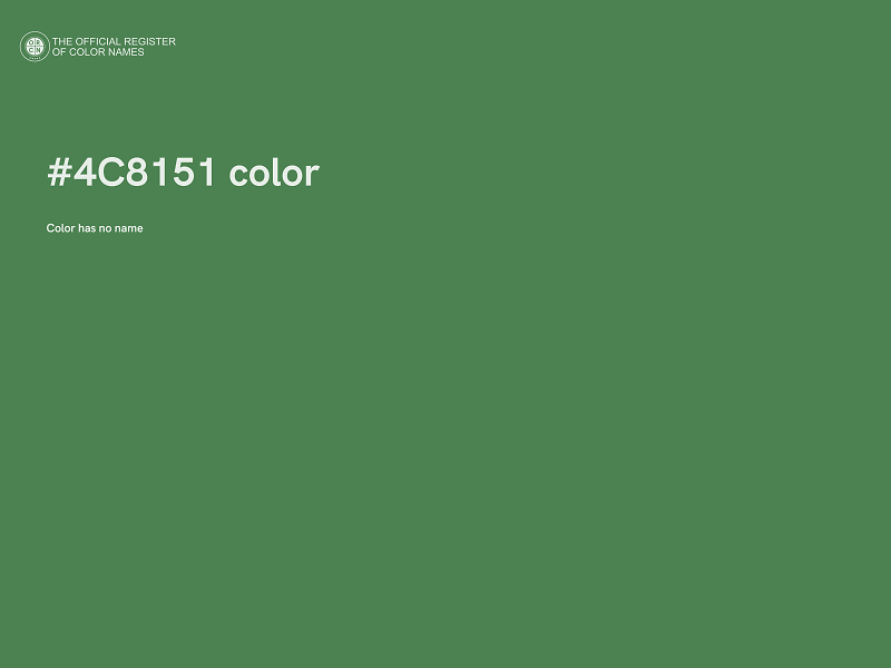 #4C8151 color image