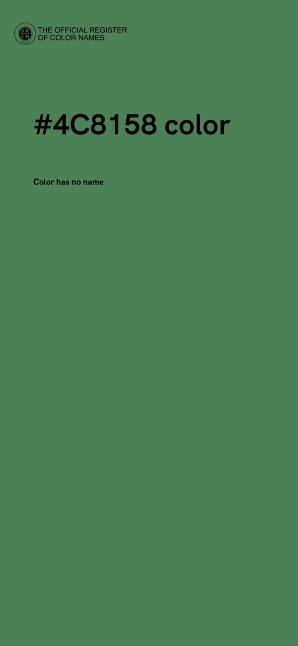 #4C8158 color image