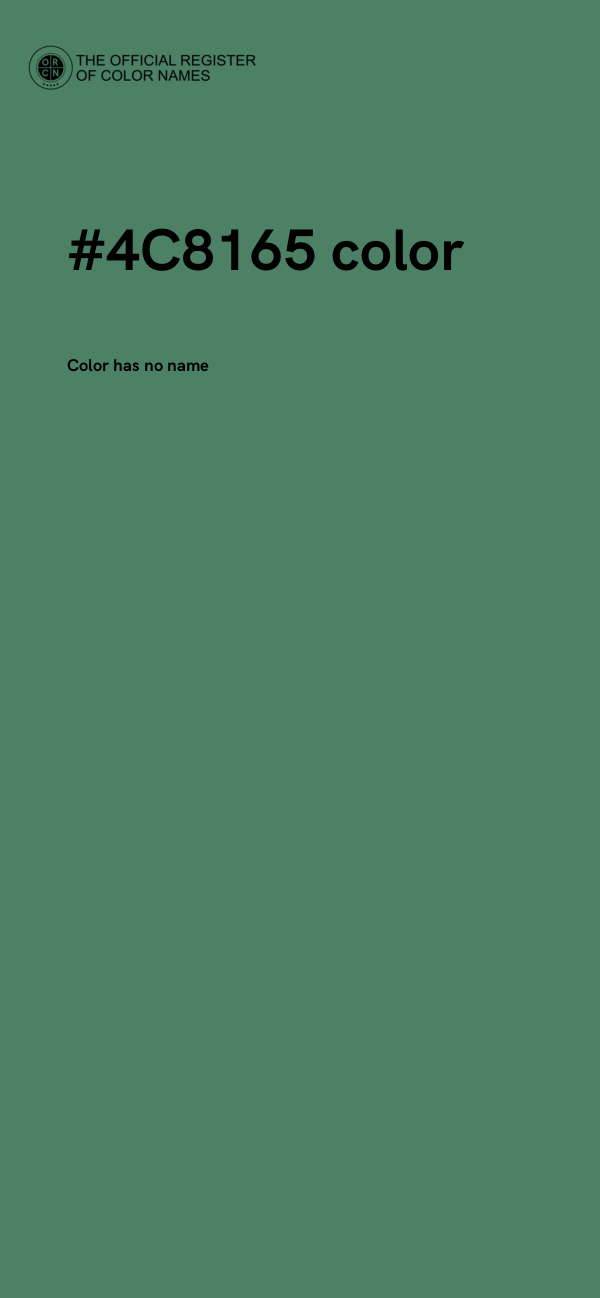 #4C8165 color image