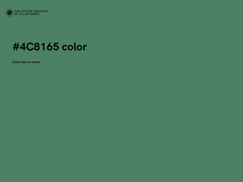 #4C8165 color image