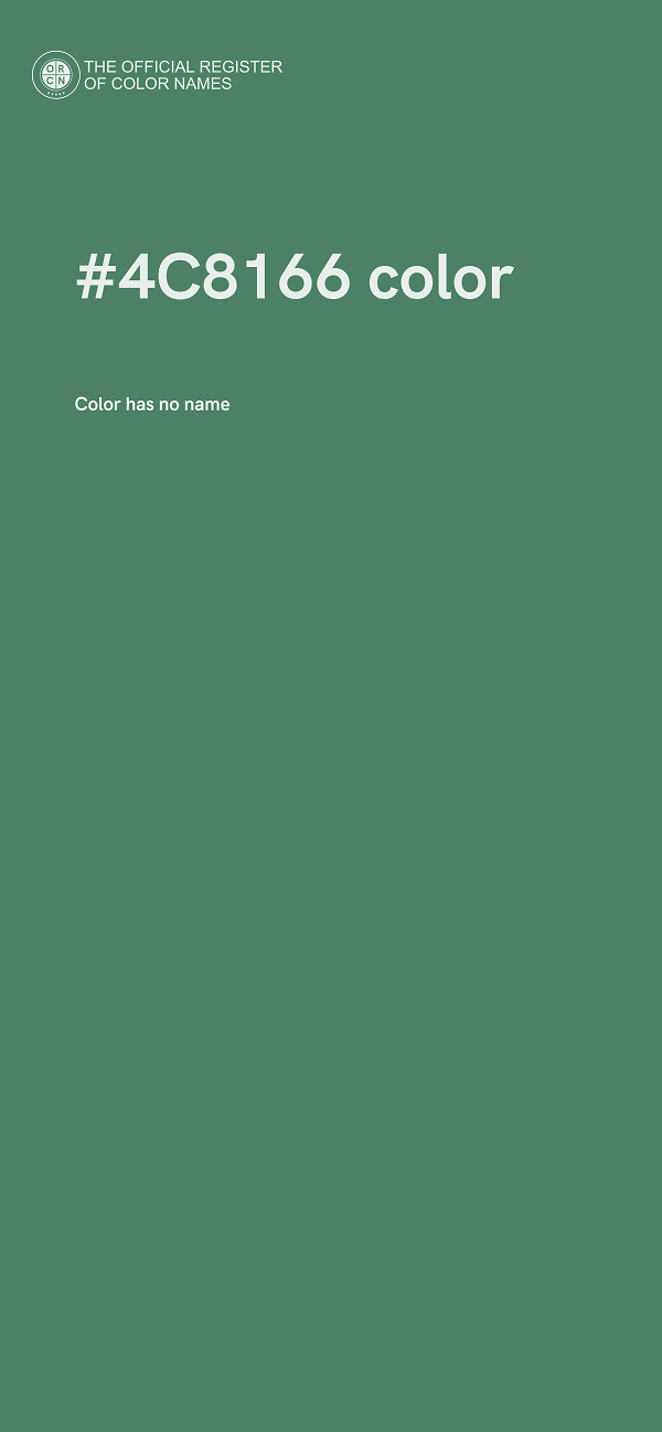 #4C8166 color image
