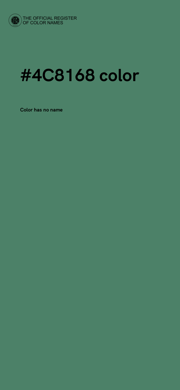 #4C8168 color image