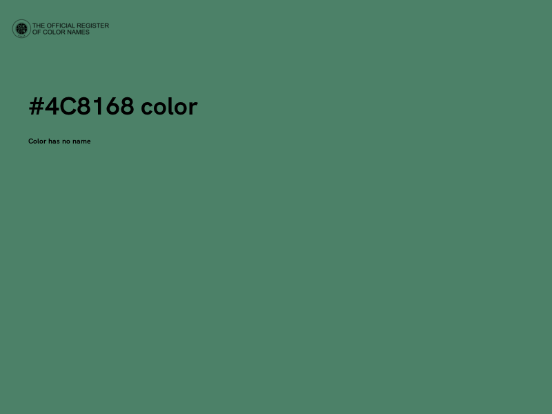 #4C8168 color image