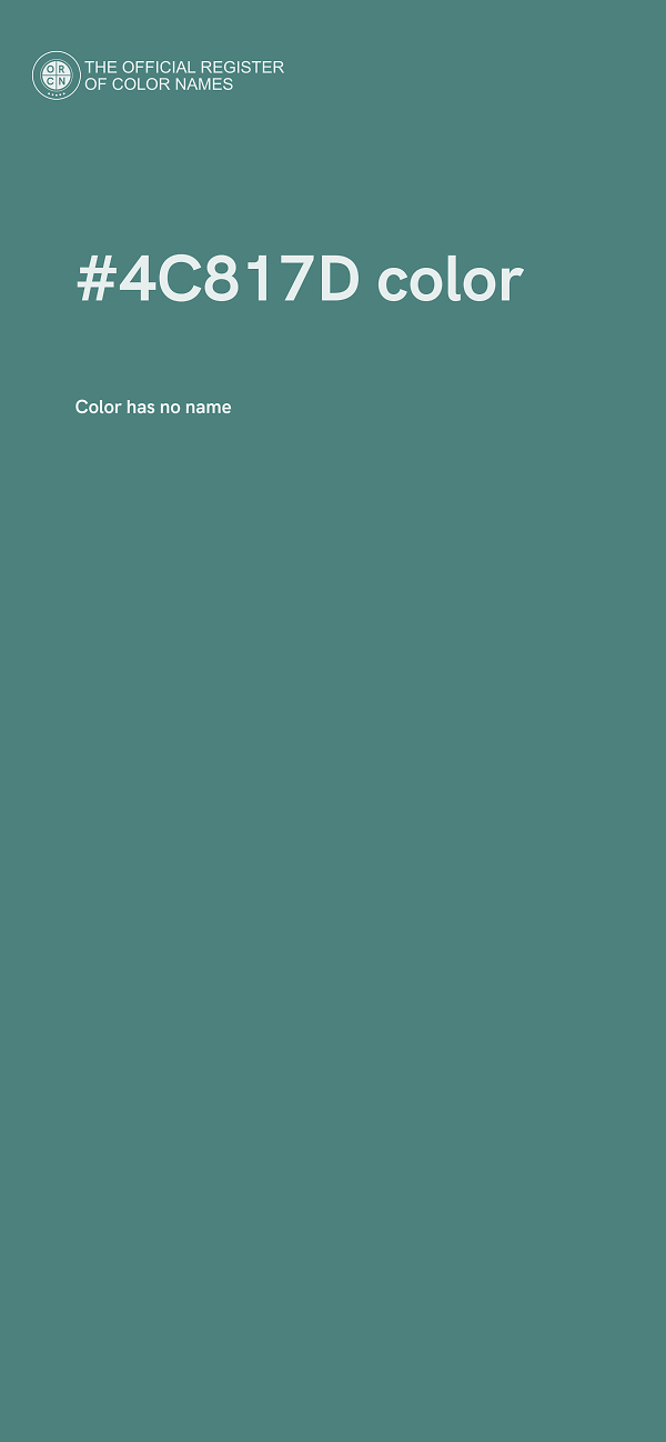 #4C817D color image