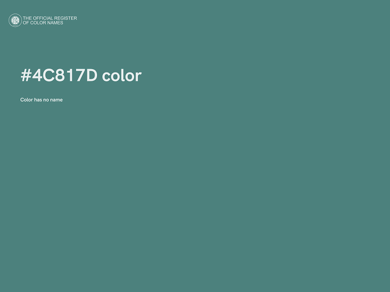 #4C817D color image