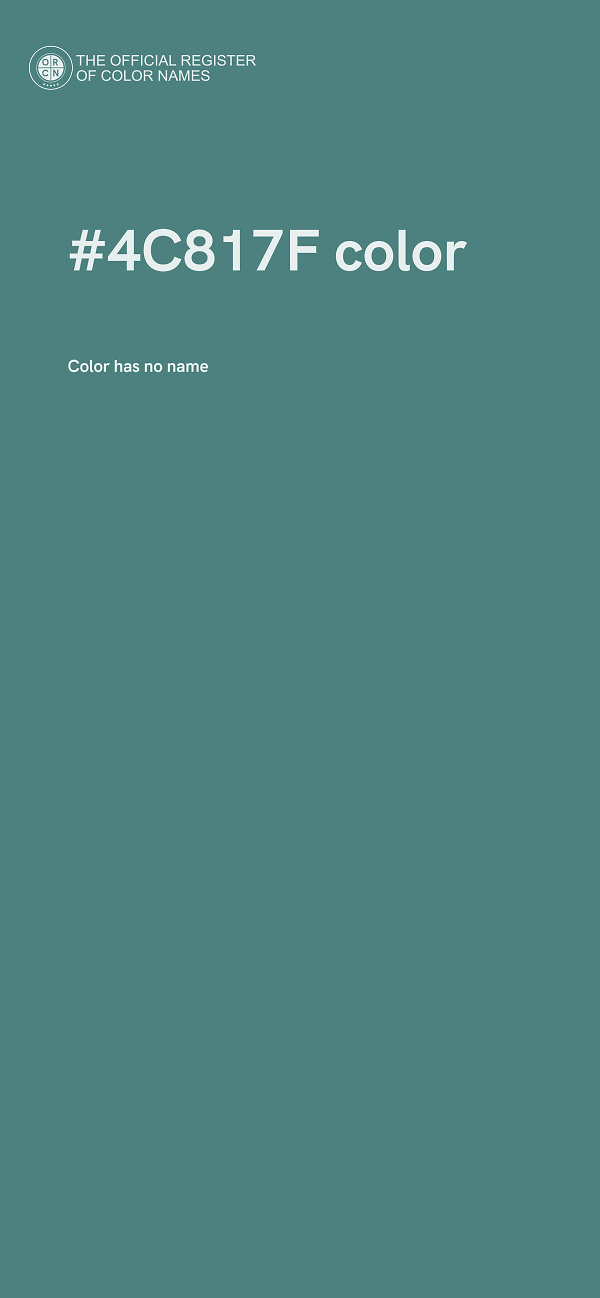 #4C817F color image