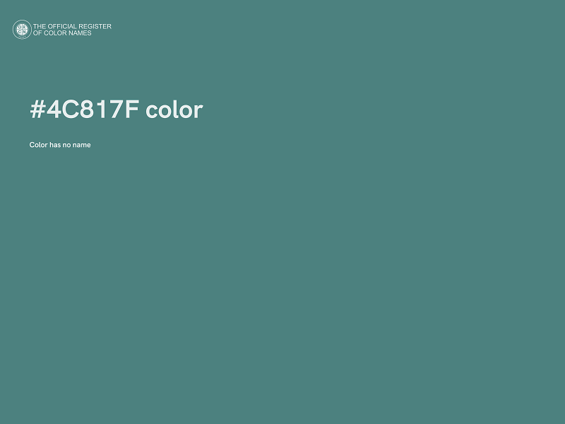 #4C817F color image