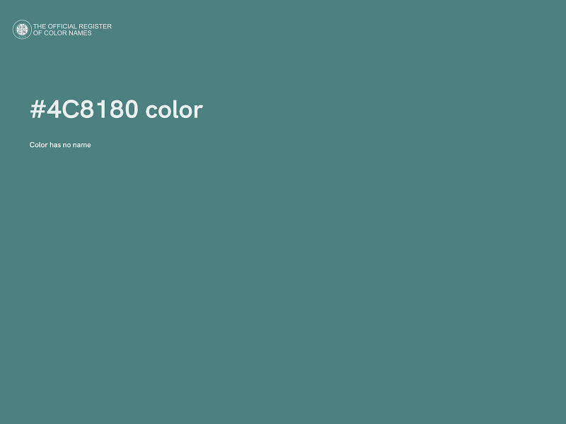 #4C8180 color image