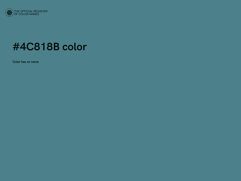 #4C818B color image