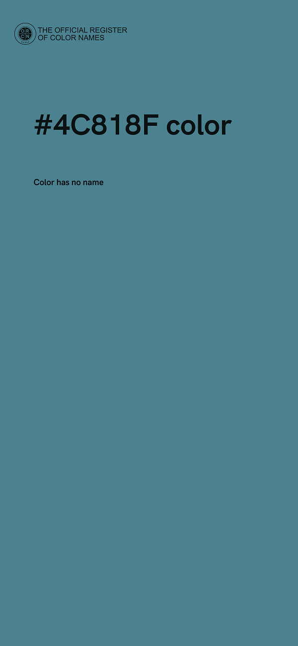 #4C818F color image