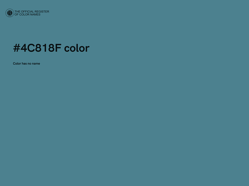 #4C818F color image