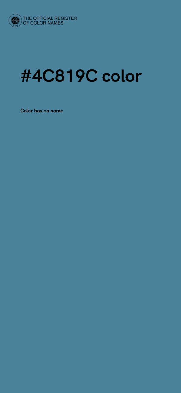 #4C819C color image