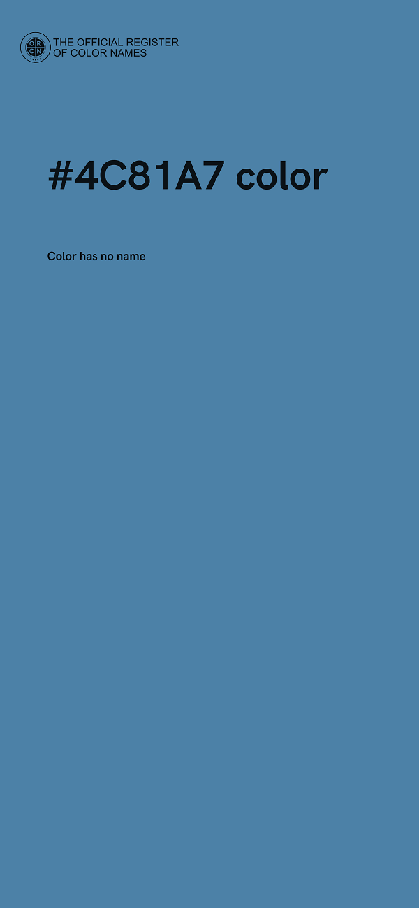 #4C81A7 color image