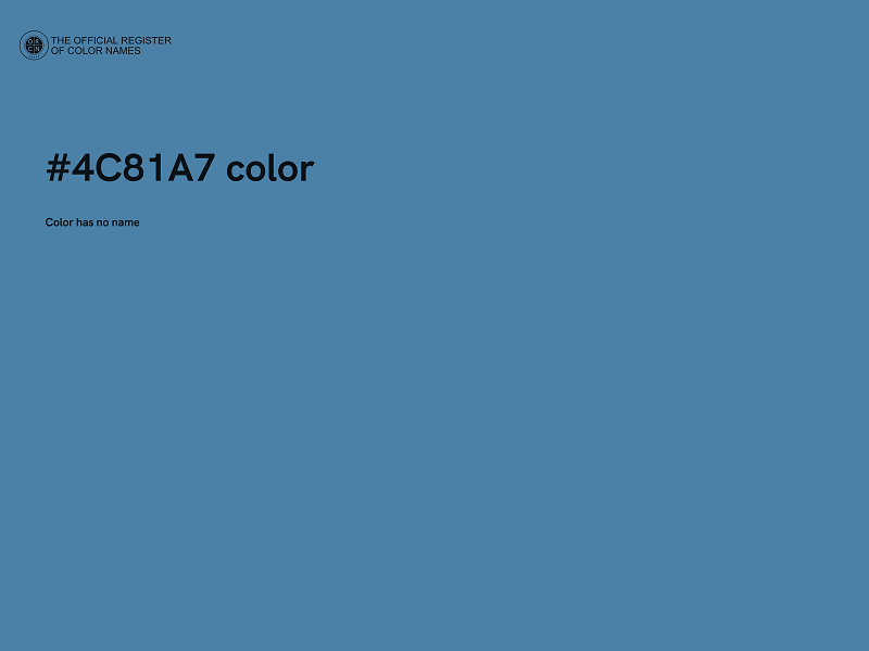 #4C81A7 color image