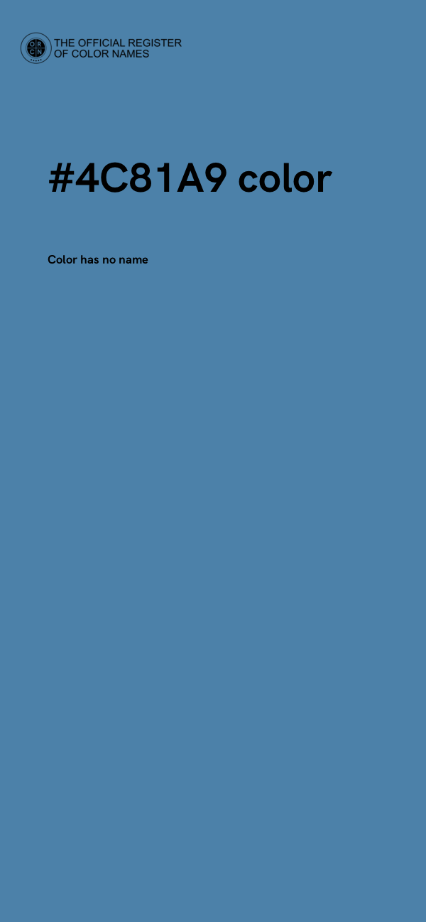 #4C81A9 color image