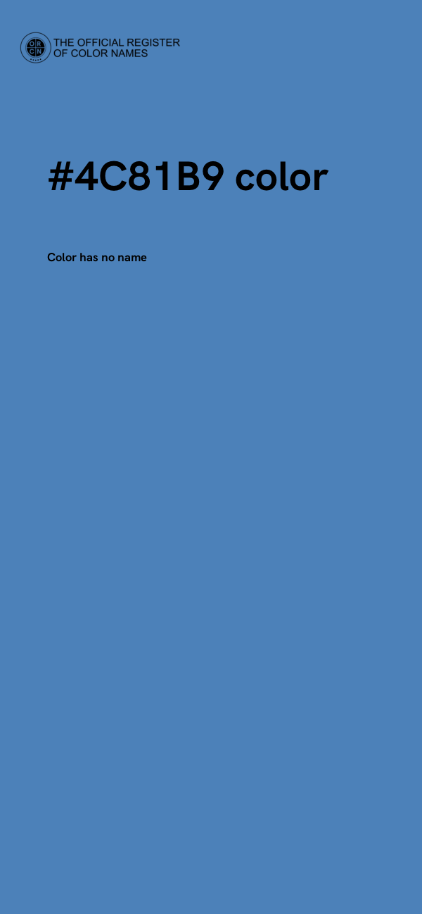 #4C81B9 color image
