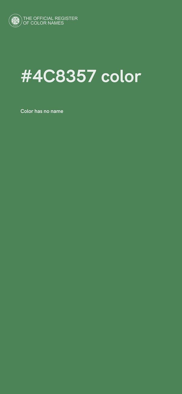 #4C8357 color image