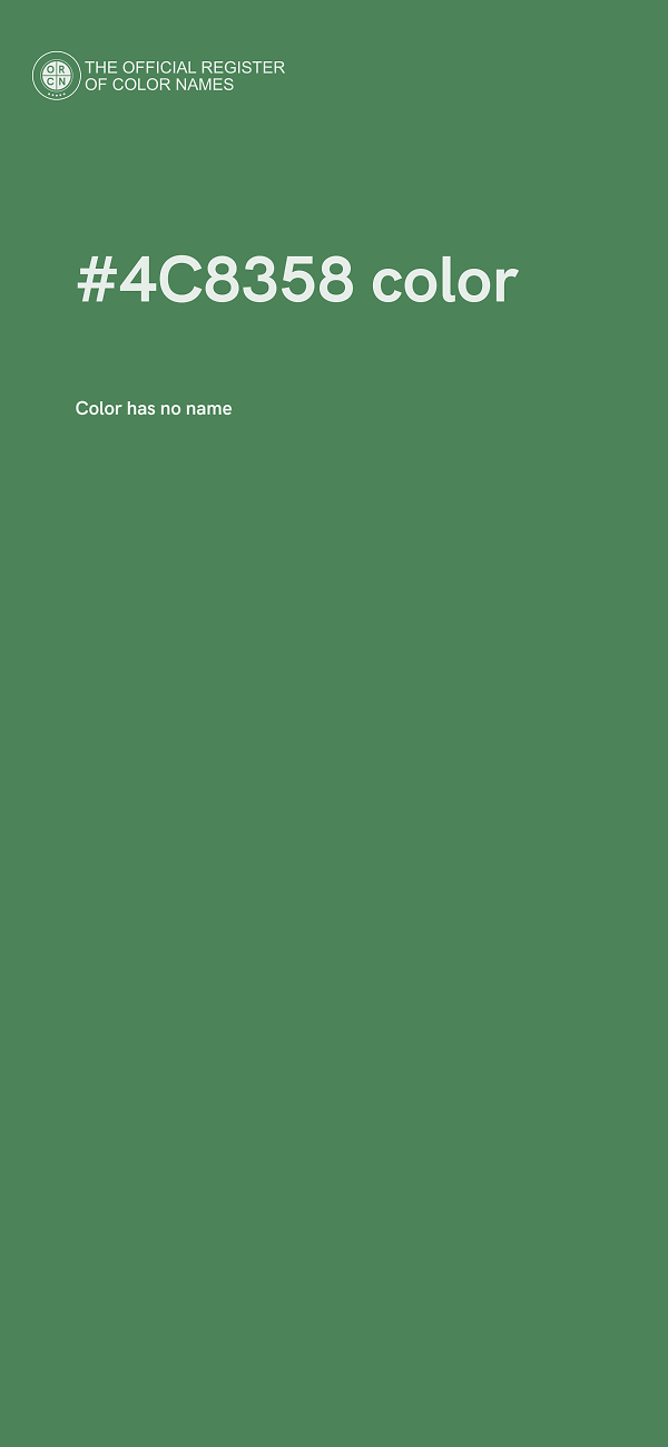 #4C8358 color image