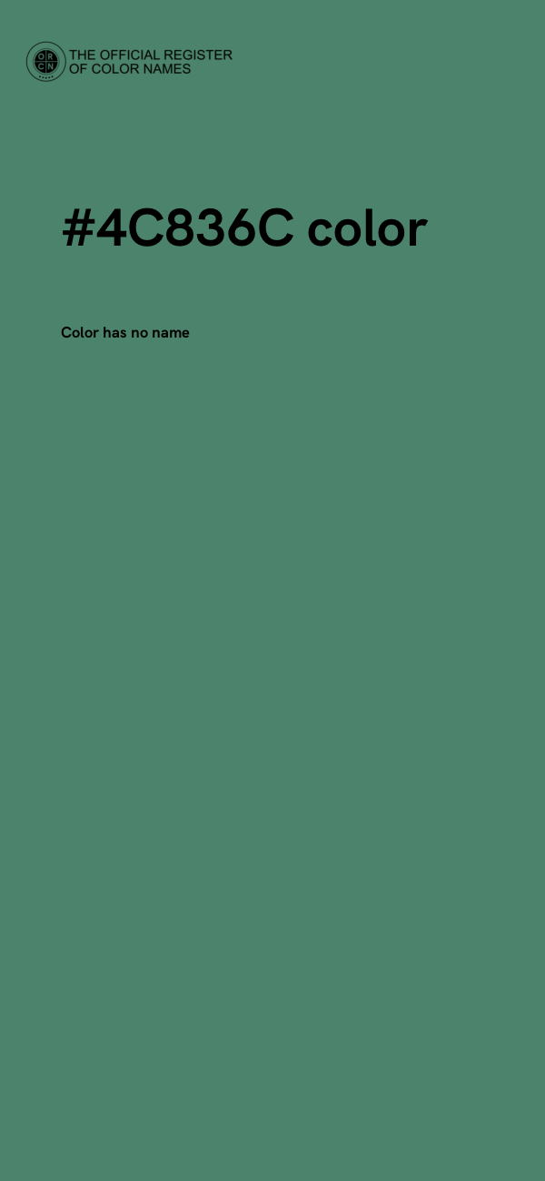 #4C836C color image