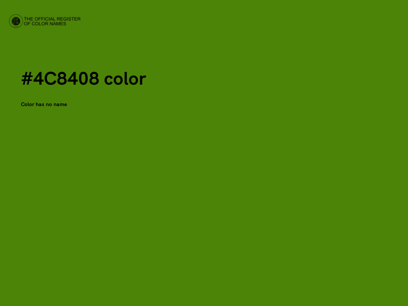 #4C8408 color image