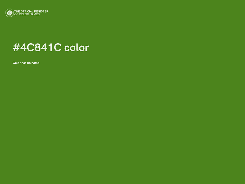 #4C841C color image