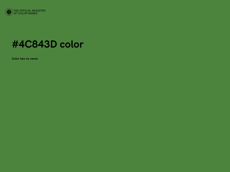 #4C843D color image